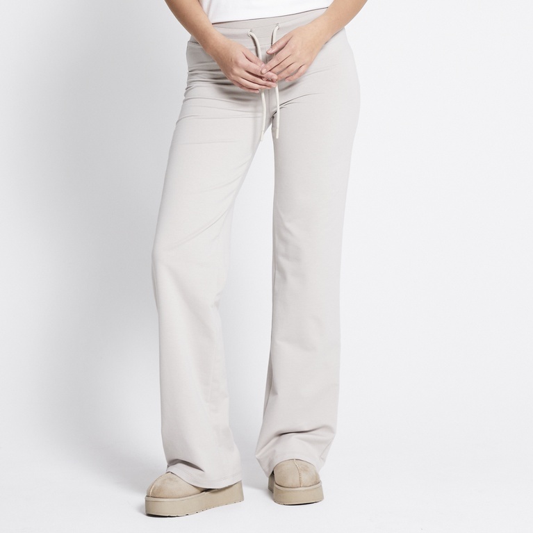 Low waist fitted pants  "Ebba" Light Beige